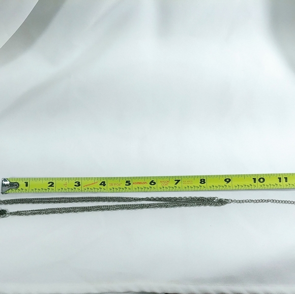 Long Multi Layer Chain Necklace - Picture 4 of 8